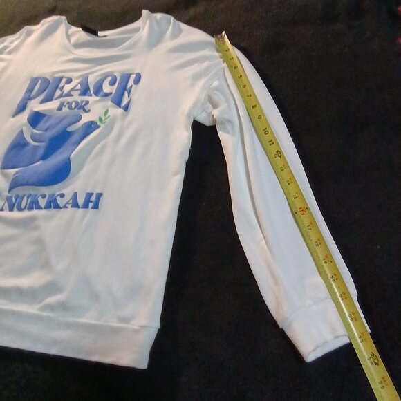 ❤️🙏 Just Posted 🎁🎄 Peace for Hanukkah Long Sleeve T-shirt - Picture 5 of 10